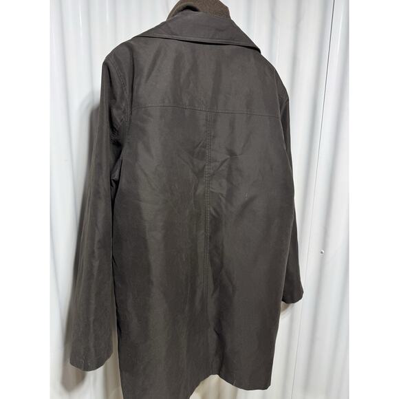 Ralph Lauren Coat Mens Size 44R Removable Lining Long Brown Overcoat Rain Jacket - Picture 3 of 9